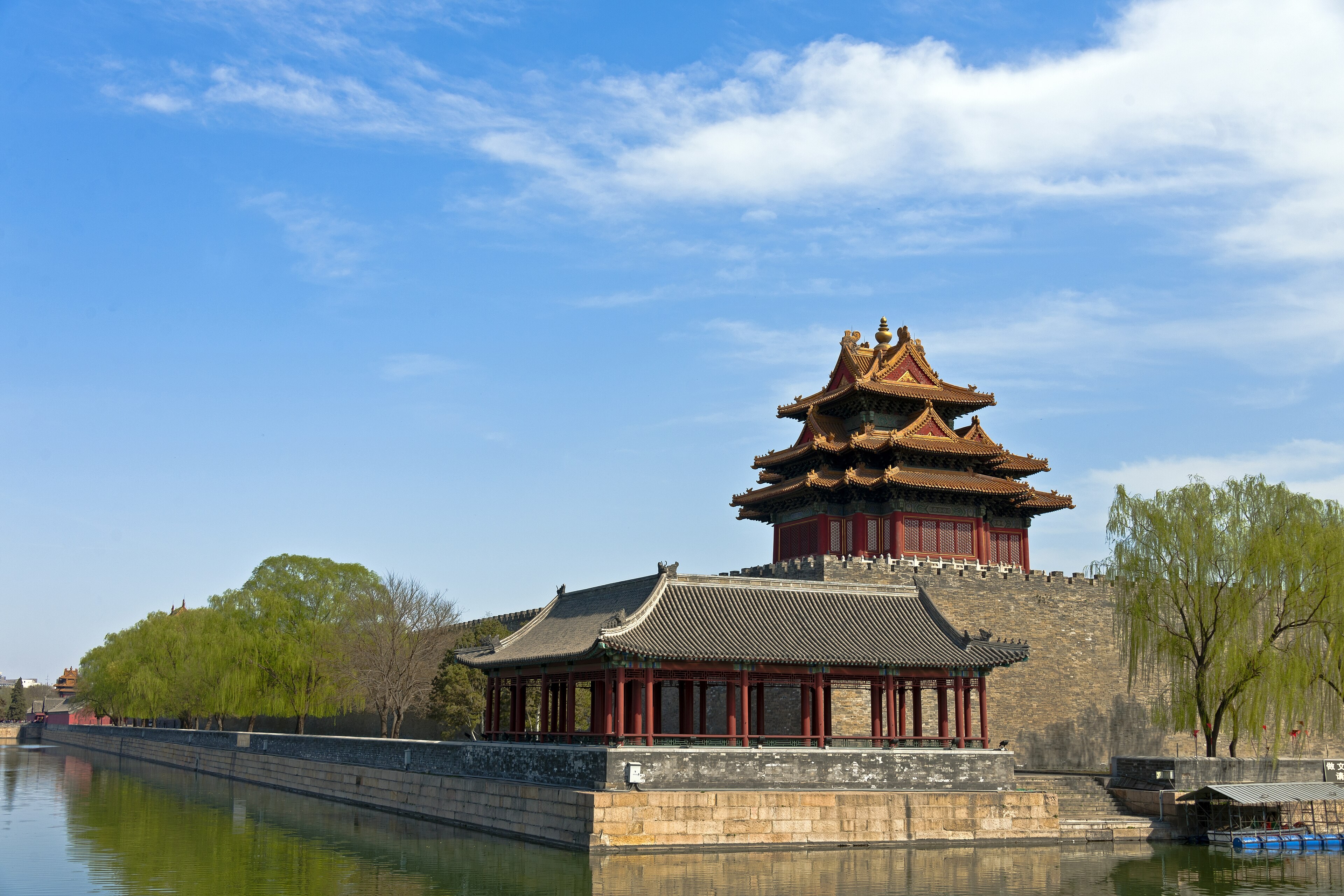 The Forbidden City moat and northwest corner tower, Beijing